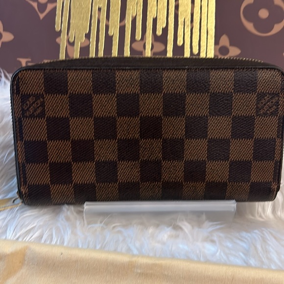 Louis Vuitton Brown Damier LV zippy long wallet with Box and dustbag - Picture 2 of 16